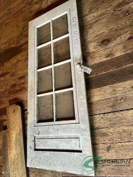 Primitive Wooden framed Door with window image