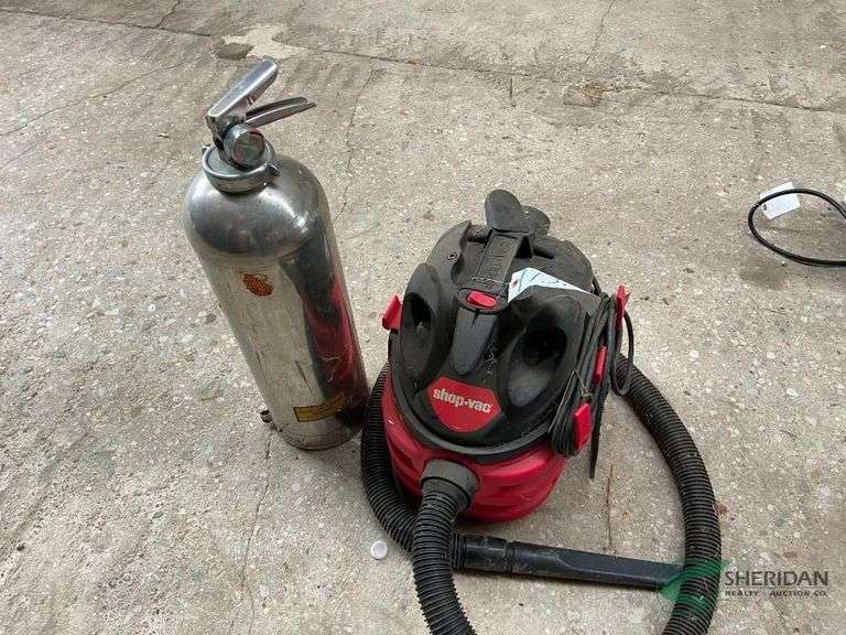 Fire extinguisher and shop vac image