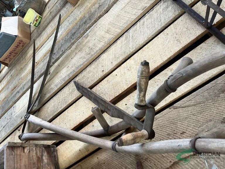 Pair of Scythes and Hay Knife image