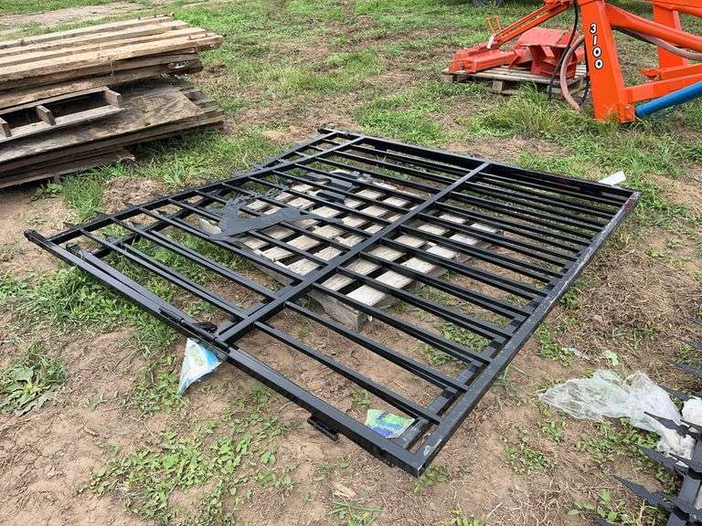 14' designer wrought iron gate with deer, row: 9 image