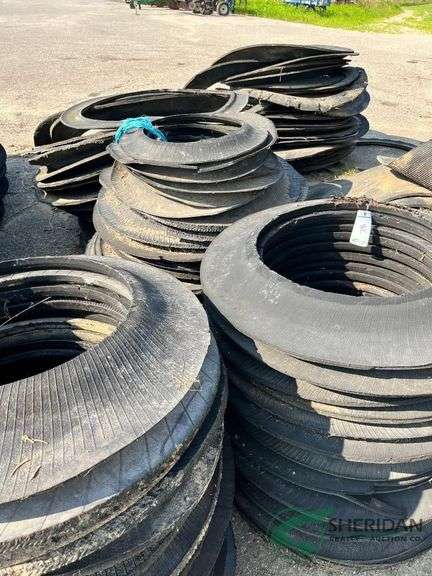 Sidewalls for forage bunker, approximately 100+ (part of the are tractor tire sidewalls) image
