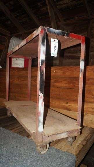 Steel Cart on Wheels image