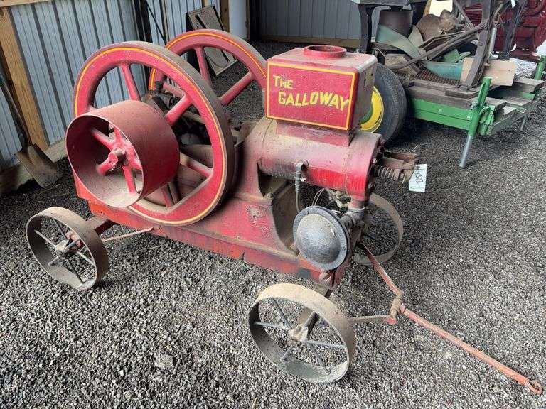 1910 The Galloway 5hp Hit & Miss engine, round connecting rod image