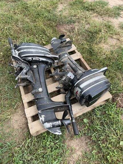 (2) outboard motors, 3.9 hp and 6 hp, row: 9 image