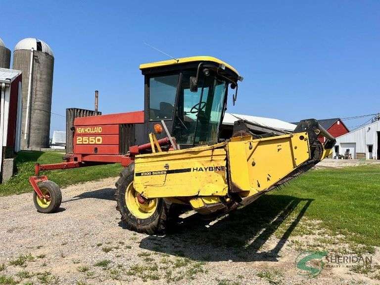 New Holland 2550 Windrower, 4,310 hours, S/N - 591158 image