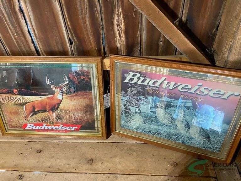 (2) Budweiser signs image