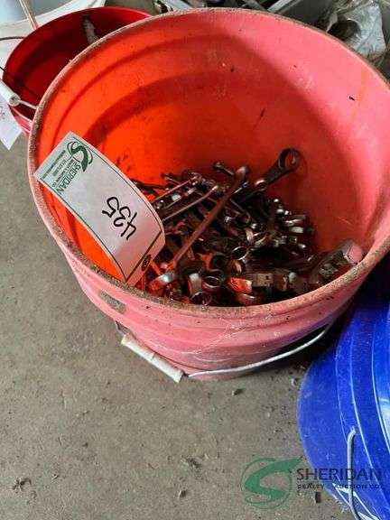 Bucket of Combination Wrenches image