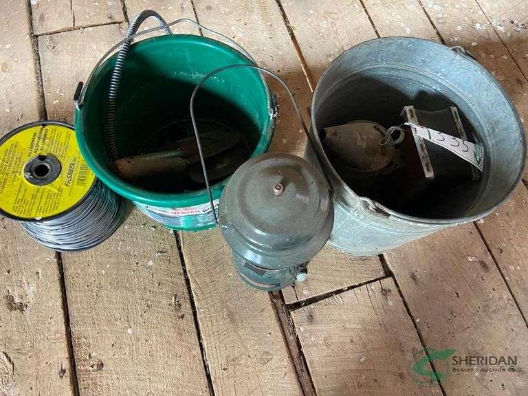 Heated bucket, lantern, wire and more image