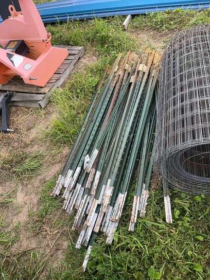 (50) T-posts 6'L, owner states not bent, row:4 image