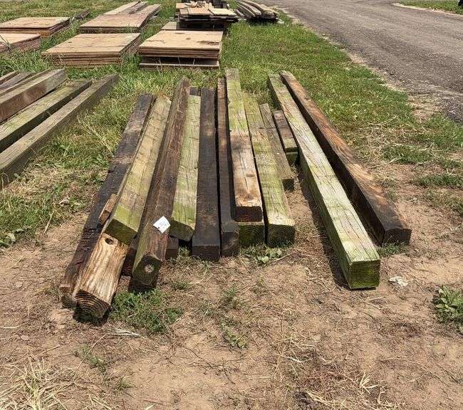 Treated posts- 4 x 6 16'L and 6 x 6 10'L, row:5 image