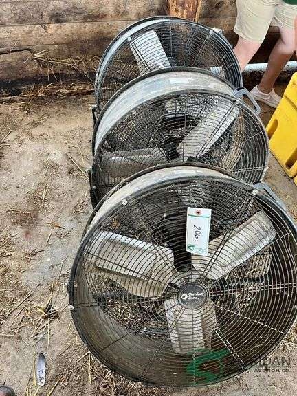 (3) Comfort Zone 24" Drum Fans image