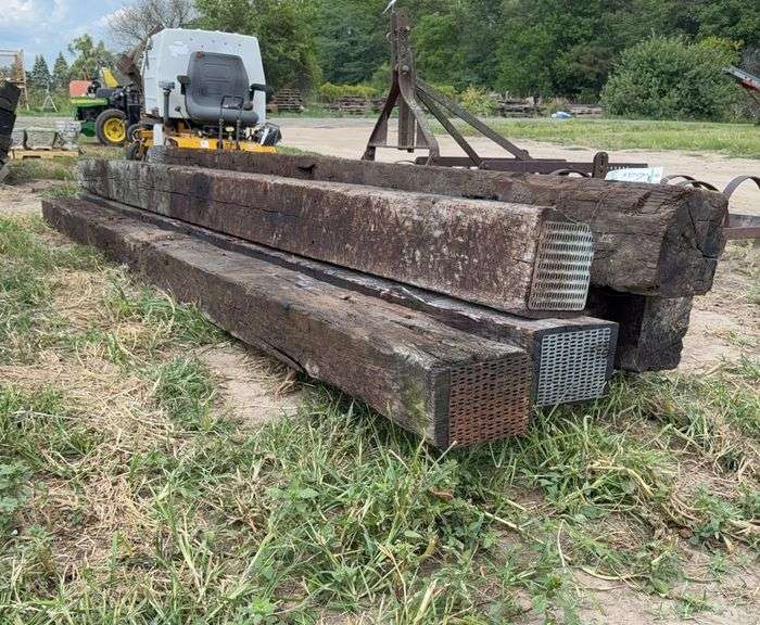 (6) 15'-16' railroad ties, row:6 image