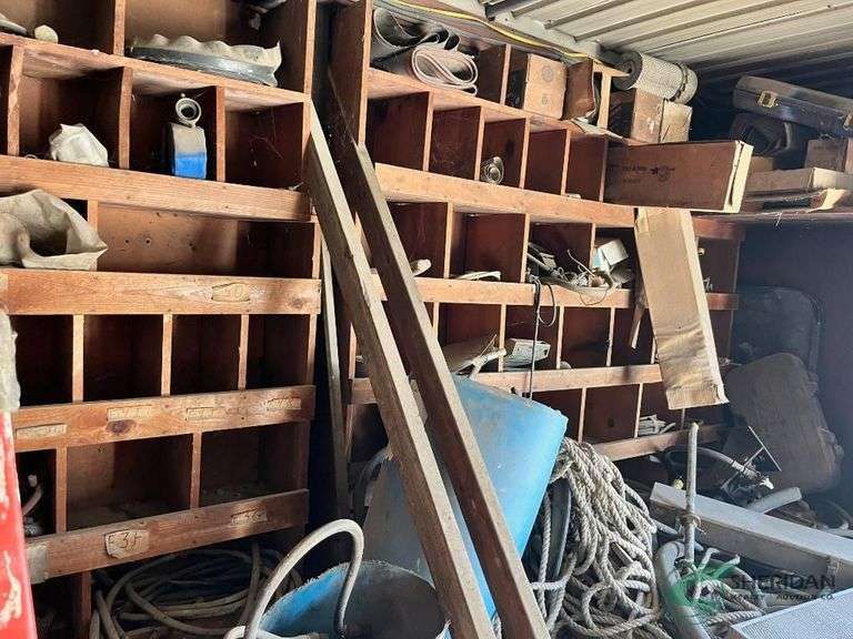 Contents of Parts on overhead shelf image