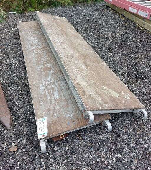 (2) Aluminum Scaffolding Platforms image