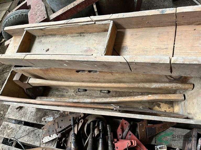 Vintage Carpenters box and tools image