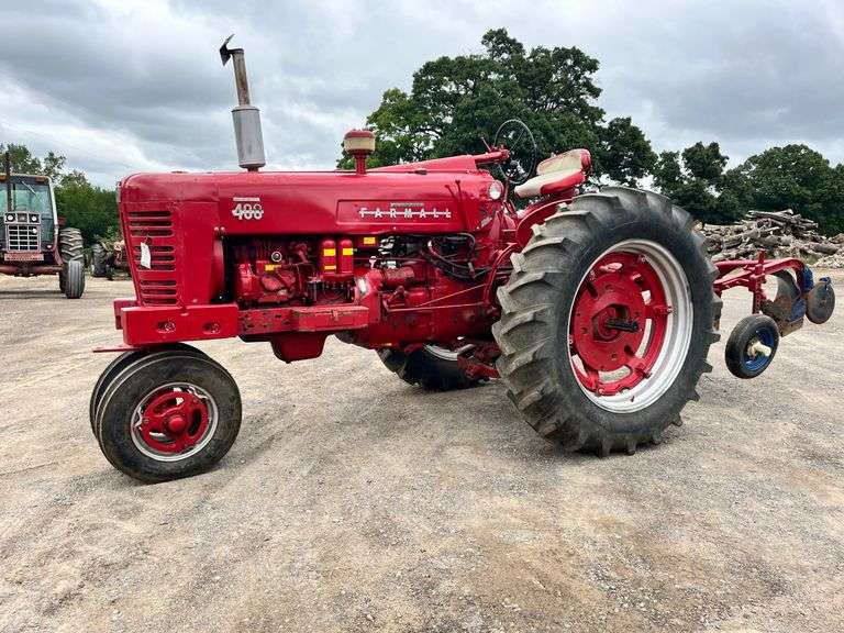 Farmall 400 Diesel Tractor with 3 bottom plow image