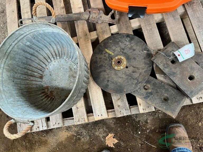 Metal Basket, wrench and plow parts image