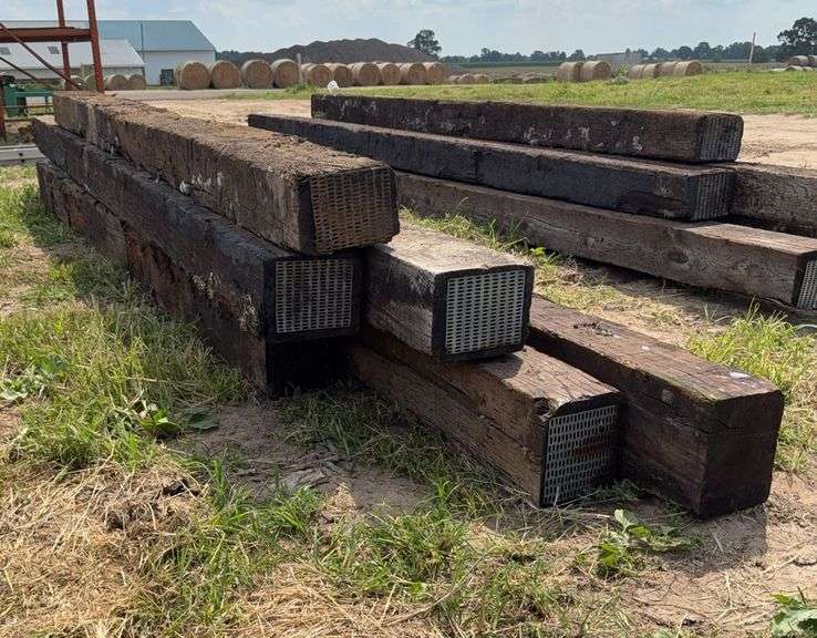 (6) 15'-16' railroad ties, row:6 image