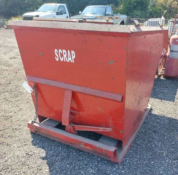 Forklift Tip Dumpster Hopper image