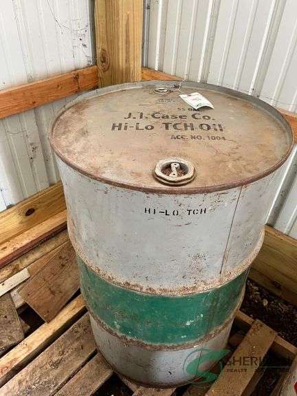 Vintage J.I. Case Oil Barrel image