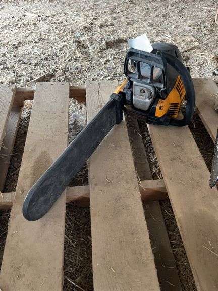 Poulan Pro chain saw, bldg:locked image