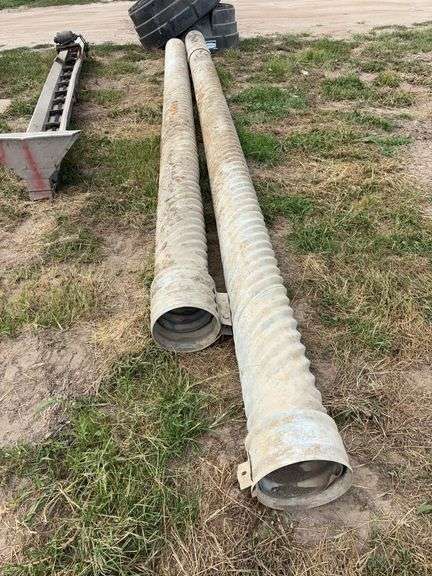 (2) 12" x 20' culvert pieces- (1) has 4' extension, row:5 image