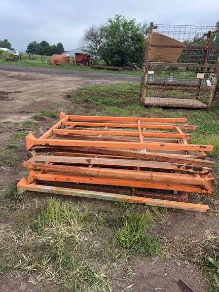 (10) steel tube shelving frames, row:5 image