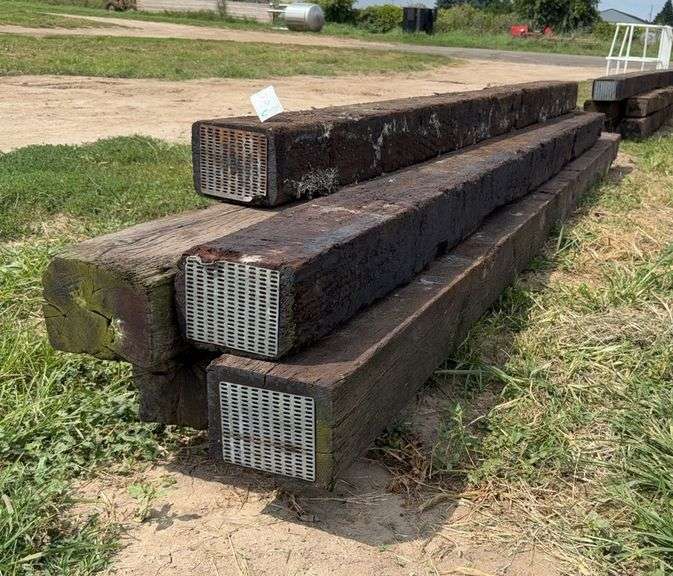 (6) 15'-16' railroad ties, row:6 image