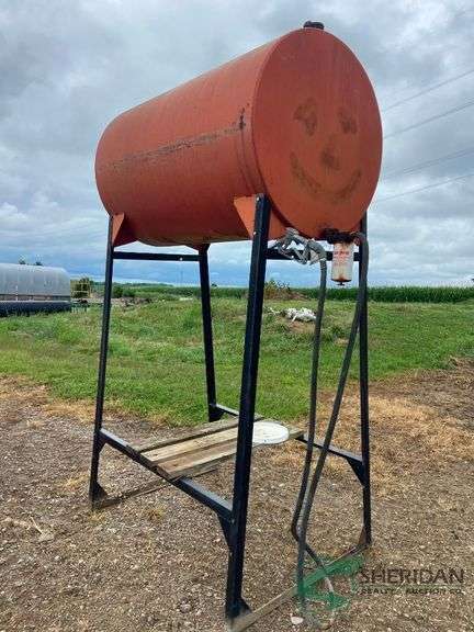 300 Gallon Elevated Diesel Tank -had off road fuel in it image