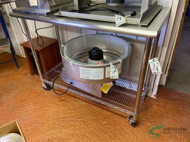 Stainless Steel Table on Casters -no contents image