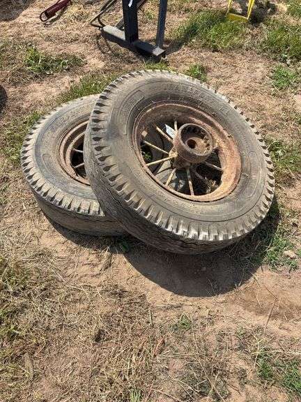 (2) Ground Driven JD Manure Spreader WHEELS, row:5 image