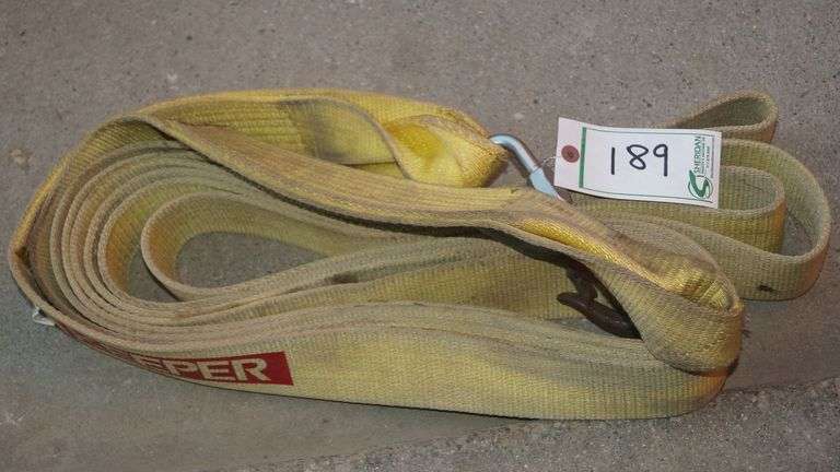 Tow Strap: 3"x 30' - one loop w/ hook image