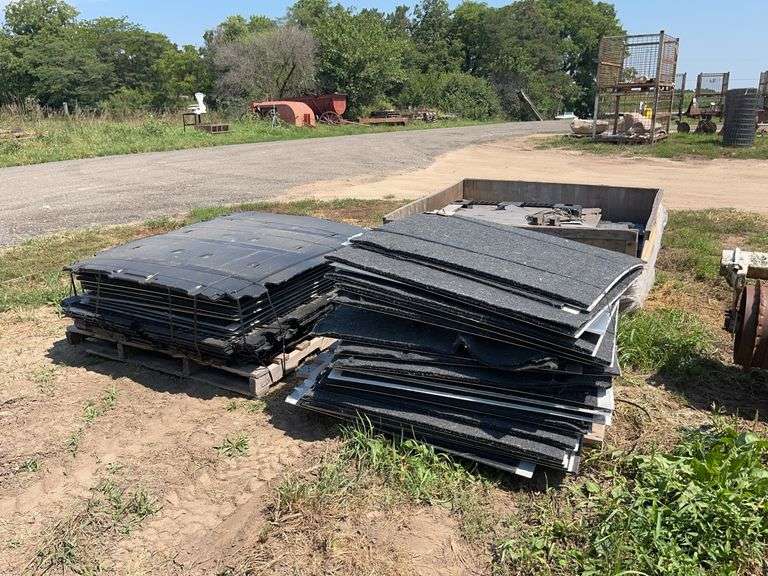 (3) skids of plastic & aluminum sheets, row:7 image