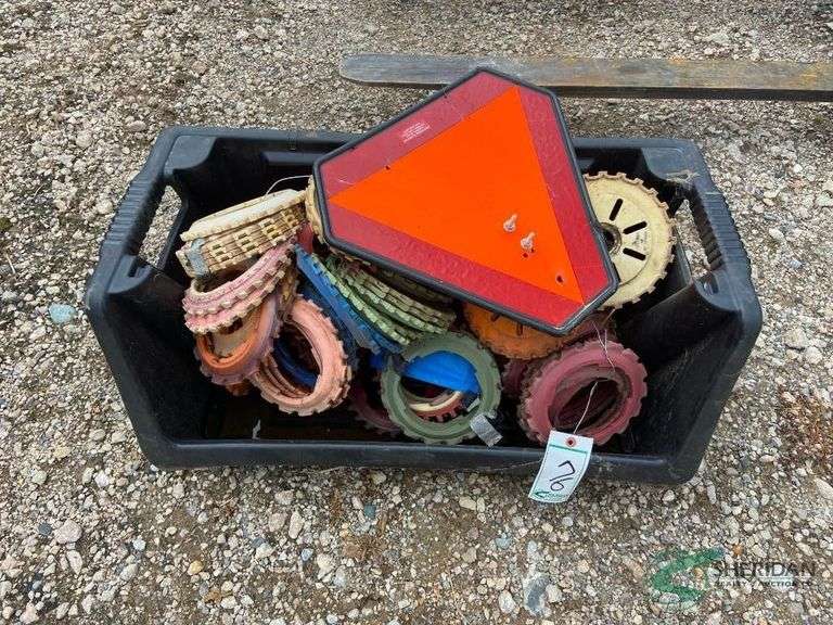 Tote of seed plates image