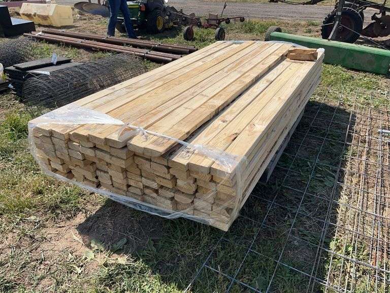 (100) unused 2 x 4 heat treated, row:4 image