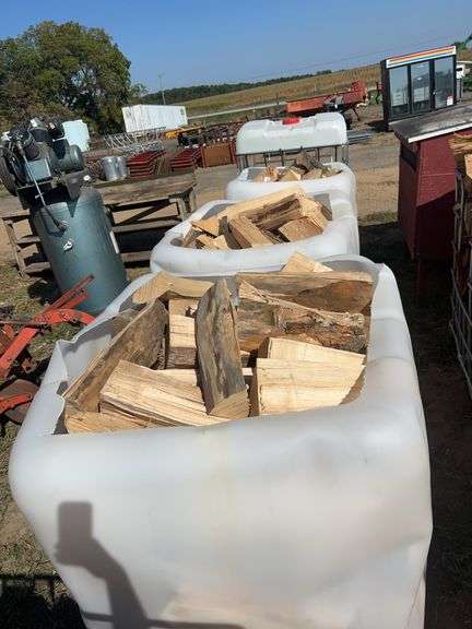 (3) totes full of maple wood, row:6 image