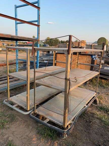 (2) stainless steel push carts, row:7 image