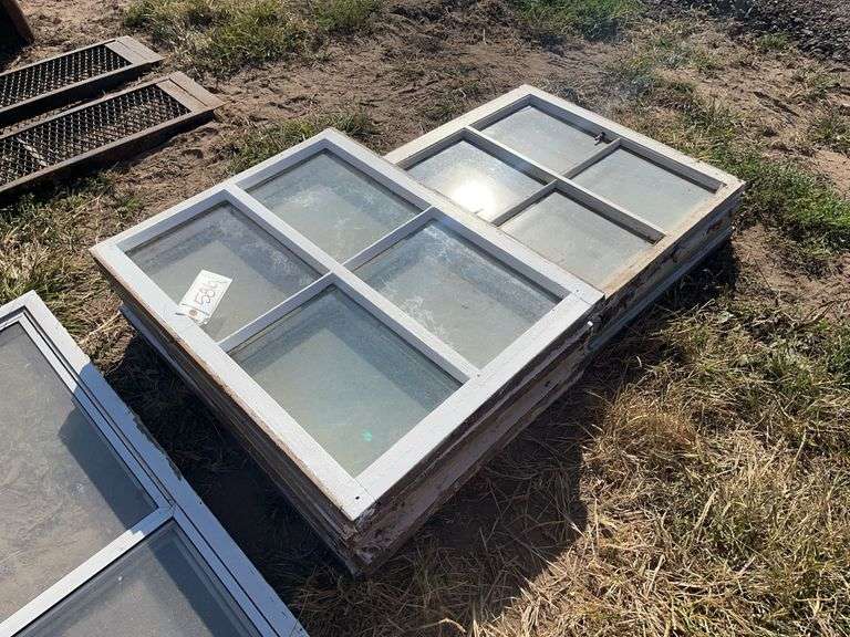 (10) wood frame windows, row:5 image