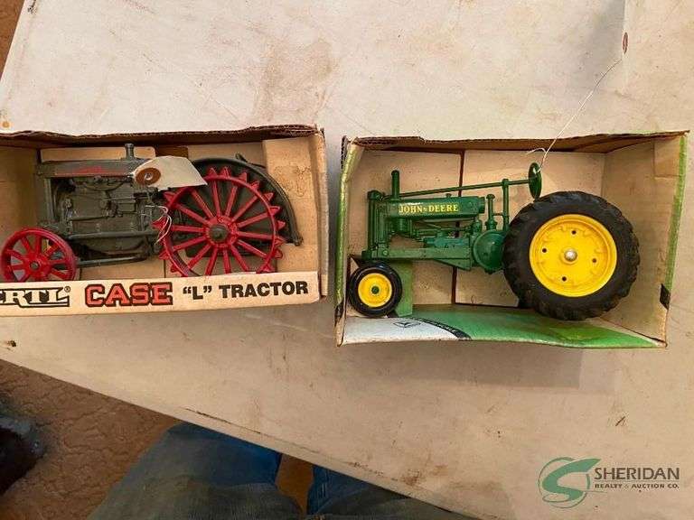 John Deere and Case in boxes image