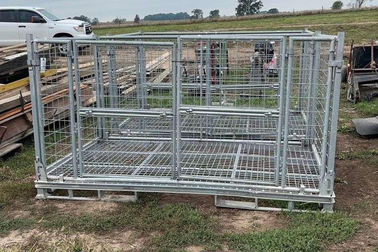 (2) collapsible wire crates 96" x 56", row:7 image