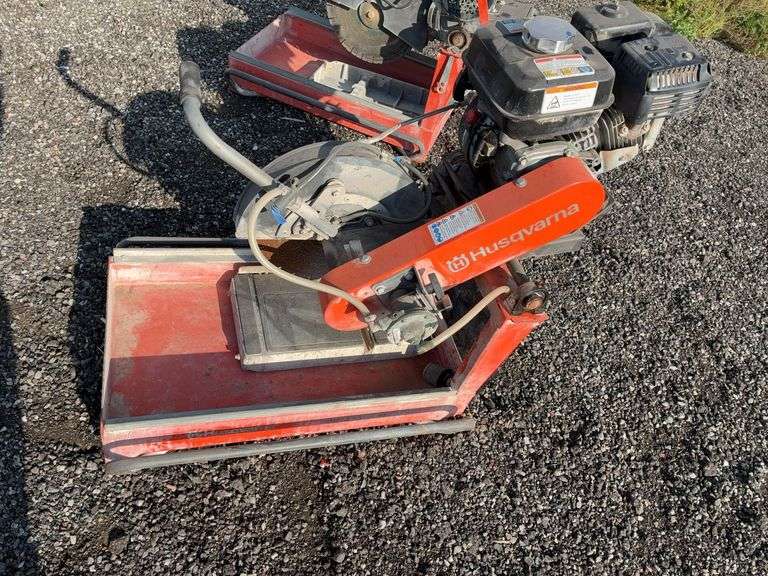 Husqvarna gas powered brick saw image