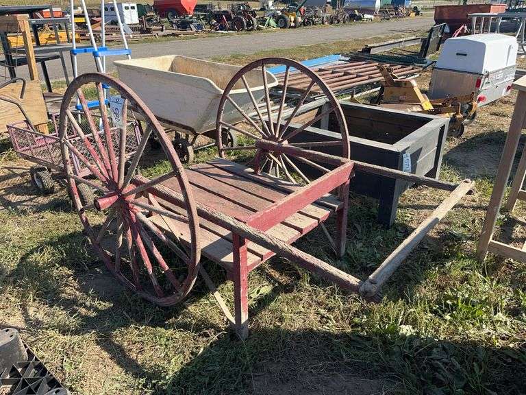 Antique wood cart, row:5 image