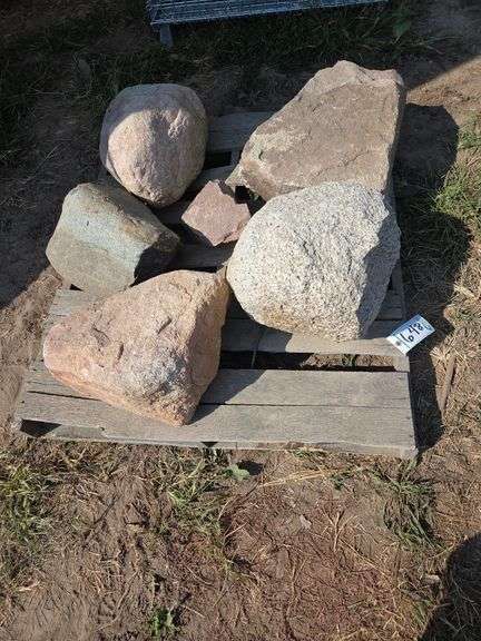 pallet of colorful landscape stones, row: 6 image
