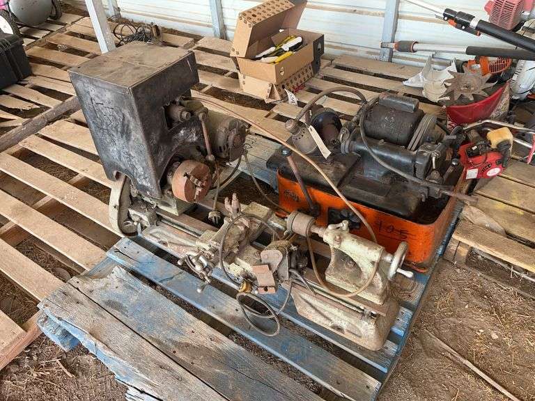 Small atlas press co. leath & Sioux valve grinder, bldg:Green image