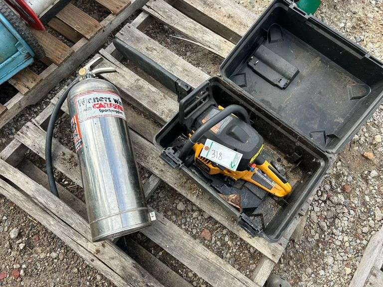 Poulan Pro 40cc Chainsaw & Fire Extinguisher image