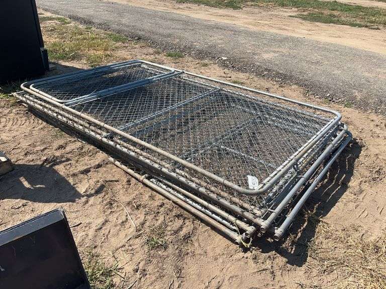 (6) Panel dog kennel- (2) with doors, row:5 image