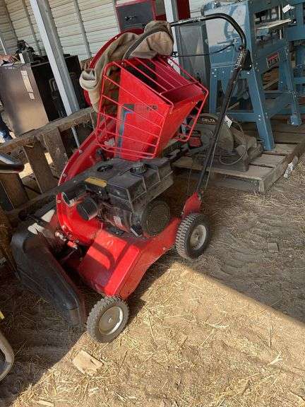 5 horse power Troybilt wood chipper, bldg:green image