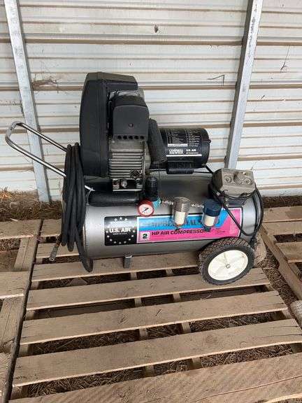 Campbell Hausfeld HL700201 US air 2 hp. air compressor, M, bldg:Green image