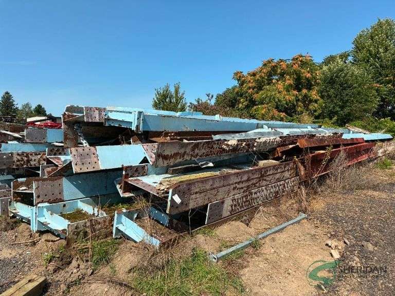 Large Lot of Bridge I Beams -buyer must remove image