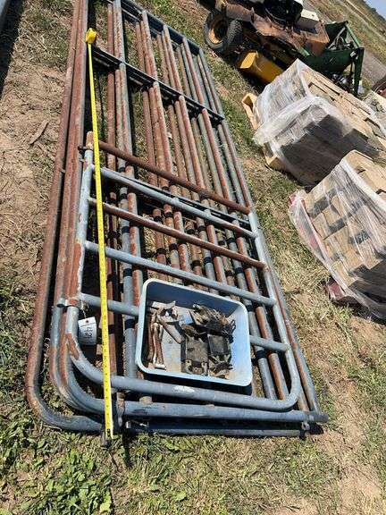 (3) 12' cattle gate with latching hardware & (1) 4' cattle gate with latching hardware, row:4 image